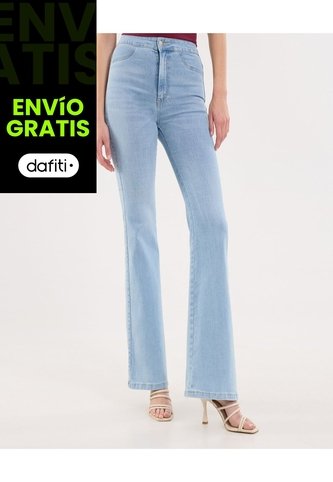 Jean Para Mujer Jeggings Flare Color Azul Marca Ostu #40160577 Ostu