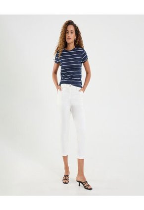 Pantalón Para Mujer Capri Color Arena Marca Ostu #40070771