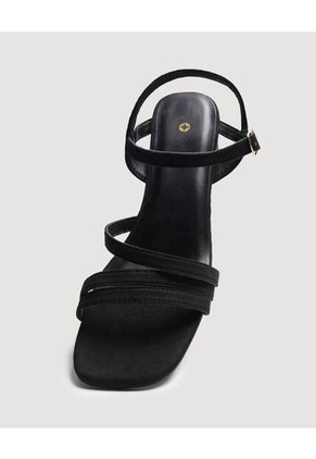 Sandalias  Para Mujer Tacon Color Negro Marca Ostu #40690019