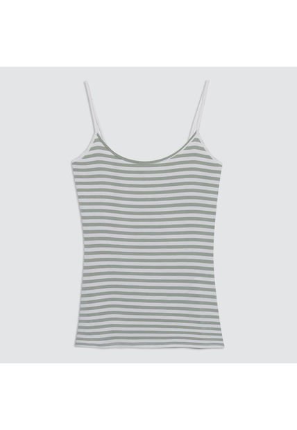Top Para Mujer Top Color Verde  Marca Ostu #40220274