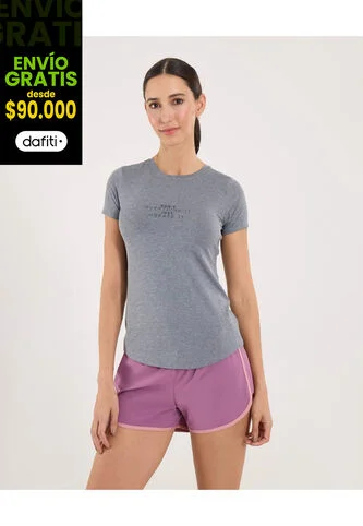 Camiseta Para Mujer Manga Corta Cuello Redondo Color Negro Marca Ostu #40092661 Ostu