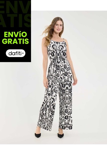 Enterizo Para Mujer Manga Sisa Color Negro Marca Ostu #40320133