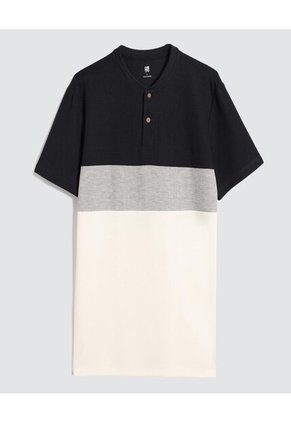 Camiseta Para Hombre Manga Corta Color Azul Marca Ostu #60091406