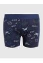 Pantaloncillo Infantil Niño Boxer Filete Medio Color Azul Marca Ostu #80000092 de Ostu