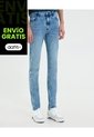 Jean Para Hombre Skinny Color Azul Marca Ostu #60160425 de Ostu