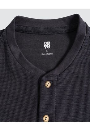 Camiseta Para Hombre Manga Corta Color Azul Marca Ostu #60091406