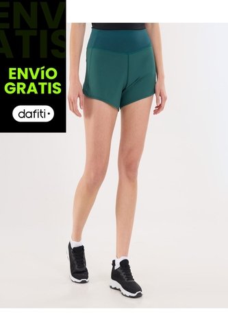 Short Para Mujer Multiusos Plano Color Verde Marca Ostu #40190320 Ostu