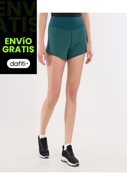 Short Para Mujer Multiusos Plano Color Verde Marca Ostu #40190320