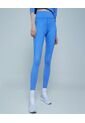 Leggins Para Mujer Largo Color Azul  Marca Ostu #40230507 de Ostu
