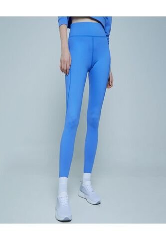 Leggins Para Mujer Largo Color Azul  Marca Ostu #40230507 Ostu