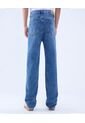 Jean Para Hombre Loose Color Azul Medio Marca Ostu #60160410 de Ostu