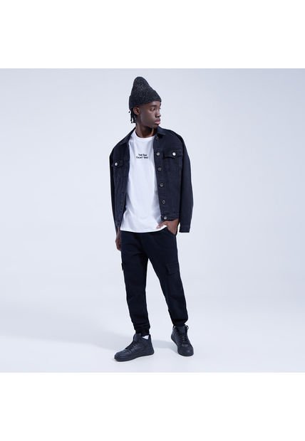 Jean Para Hombre Jogger Color Negro Marca Ostu #60160260