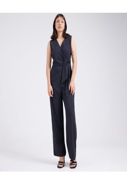 Enterizo Para Mujer Manga Sisa Color Negro Marca Ostu #40320068