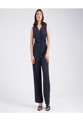 Enterizo Para Mujer Manga Sisa Color Negro Marca Ostu #40320068