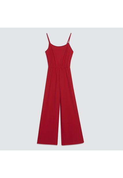 Enterizo Para Mujer Manga Sisa Color Rojo Marca Ostu #40320066