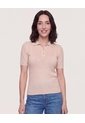 Polo Tejida Aura Natural  Para Mujer Camel Ostu de Ostu