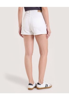 Short Mom Clean Style Para Mujer Blanco Ostu