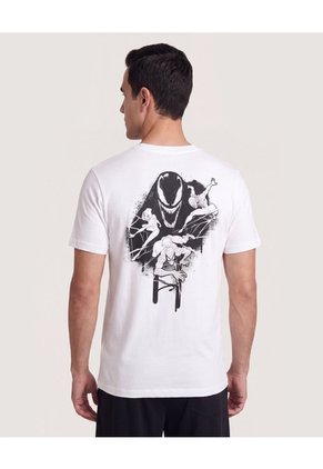 Camiseta Venom Shadow Art Para Hombre Crema Ostu