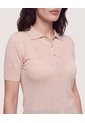 Polo Tejida Aura Natural  Para Mujer Camel Ostu de Ostu