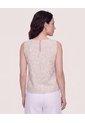Blusa Manga Sisa Cuello Redondo  Para Mujer Café Ostu de Ostu