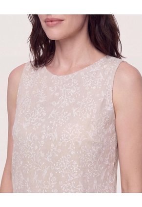 Blusa Manga Sisa Cuello Redondo  Para Mujer Café Ostu
