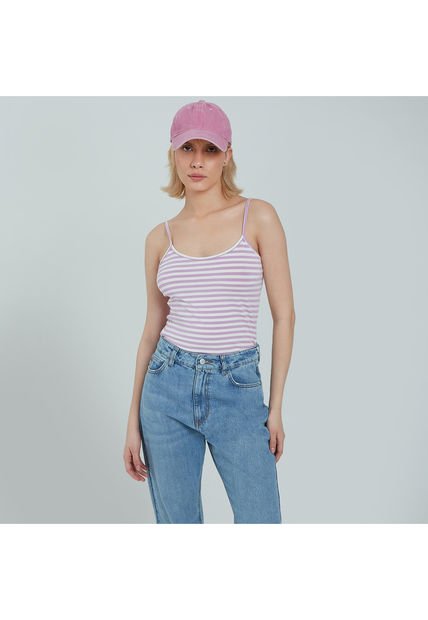 Top Para Mujer Top Color Morado Marca Ostu #40220313