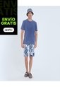 Bermuda Para Hombre  Color Azul Marca Ostu #60100428 de Ostu