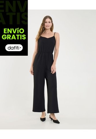 Enterizo Para Mujer Manga Sisa Color Negro Marca Ostu #40320125 Ostu