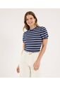 Camiseta Para Mujer Manga Corta Moda Color Azul Marca Ostu #40092598 de Ostu