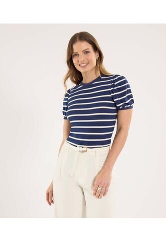 Camiseta Para Mujer Manga Corta Moda Color Azul Marca Ostu #40092598 Ostu