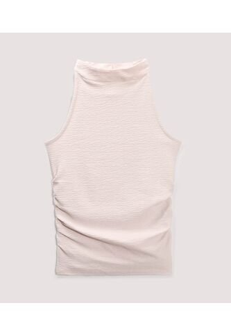 Camiseta Para Mujer Manga Sisa Cuello Alto Color Beige Marca Ostu #40092690 Ostu