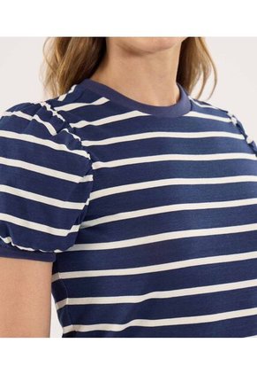 Camiseta Para Mujer Manga Corta Moda Color Azul Marca Ostu #40092598