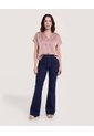 Blusa Con Escote En V  Para Mujer Café Ostu de Ostu