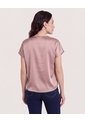Blusa Con Escote En V  Para Mujer Café Ostu de Ostu