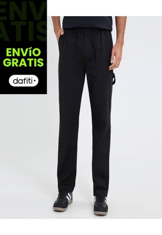 Pantalón Para Hombre Moda Color Negro Marca Ostu #60070465 Ostu