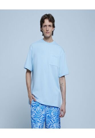 Camiseta Para Hombre Manga Corta Color Azul Claro Marca Ostu #60091189 Ostu