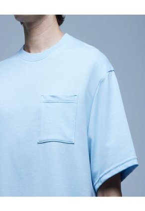 Camiseta Para Hombre Manga Corta Color Azul Claro Marca Ostu #60091189