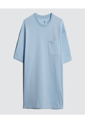 Camiseta Para Hombre Manga Corta Color Azul Claro Marca Ostu #60091189