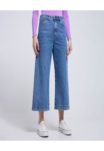 Jean Para Mujer Culotte Color Azul Marca Ostu #40160409 Ostu