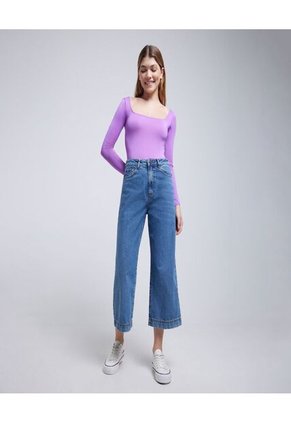 Jean Para Mujer Culotte Color Azul Marca Ostu #40160409