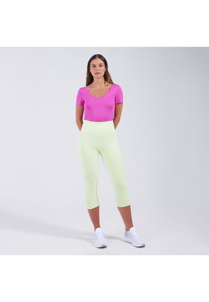 Leggins Para Mujer Medio Color Verde  Marca Ostu #40230456