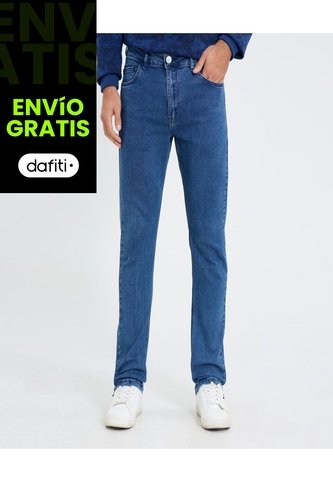 Jean Para Hombre Slim Color Azul Marca Ostu #60160381 Ostu