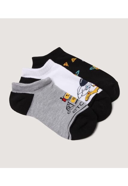 Medias Infantil Niño Invisible Color Negro Marca Ostu #80980161