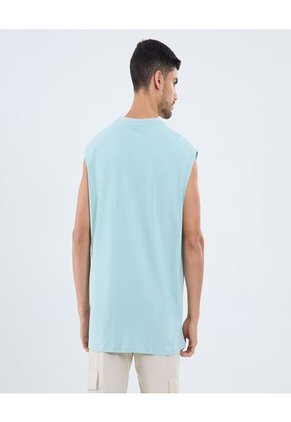 Camiseta Para Hombre Manga Sisa Cuello Redondo Color Azul Marca Ostu #60091650