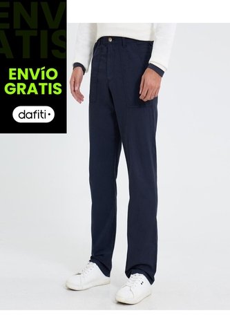 Pantalón Para Hombre Moda Color Azul Marca Ostu #60070409 Ostu