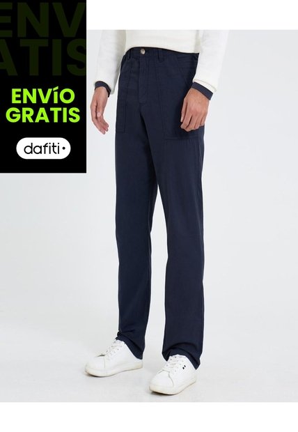 Pantalón Para Hombre Moda Color Azul Marca Ostu #60070409