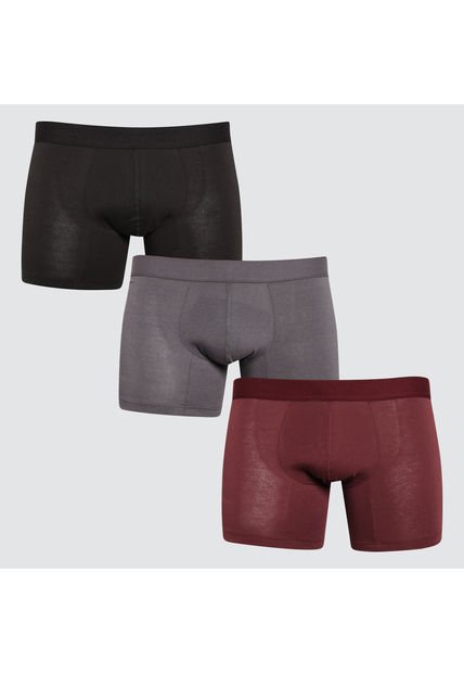 Boxer Para Hombre Filete Medio Algodón Color Pack X Marca Ostu #60000388