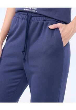 Pantalon Para Mujer Jogger Color Azul Oscuro Marca Ostu #40070716