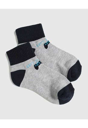 Medias Infantil Niño Tobillera Color Negro Marca Ostu #80980123