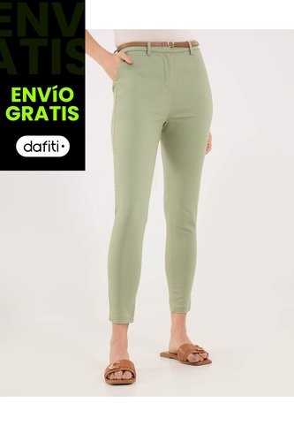 Pantalón Para Mujer Chino Color Verde Marca Ostu #40070763 Ostu